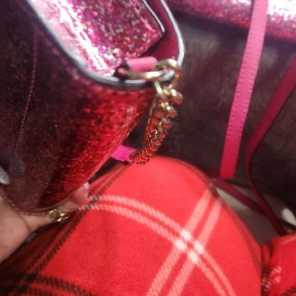 Kate Spade Sparkling Fuchsia Crossbody Bags With Storybook Lining Set Of 2 - Picture 14 of 16